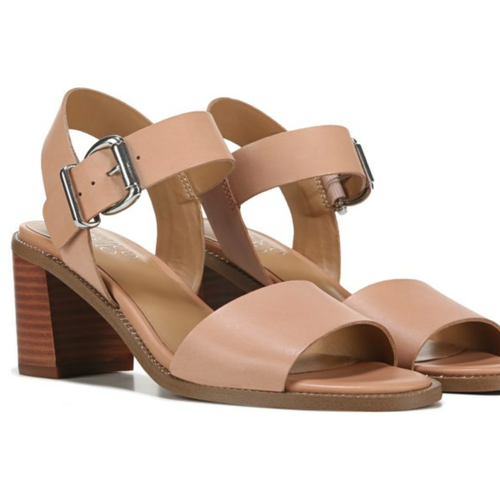 Franco Sarto Harlie leather block heel sandals 10